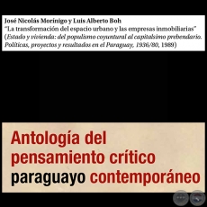 La transformación del espacio urbano y las empresas inmobiliarias - Por JOSÉ NICOLÁS MORÍNIGO y LUIS ALBERTO BOH - Páginas 293 al 304